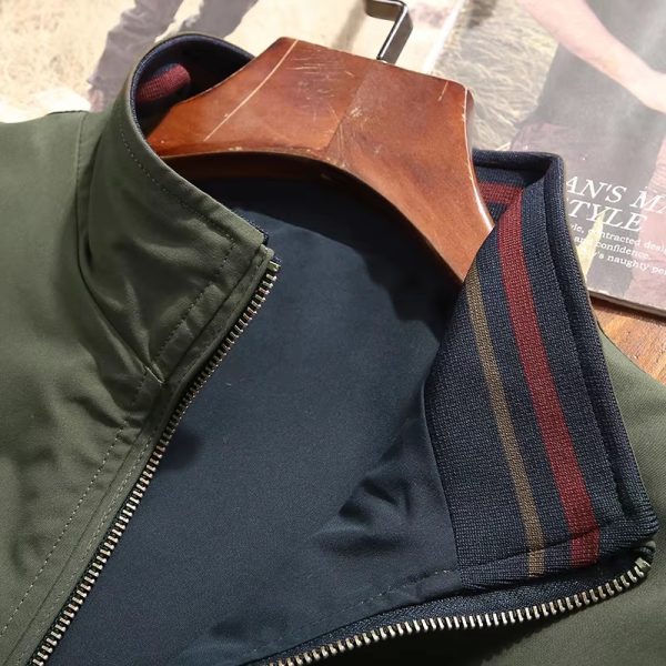 Men Fashion Casual Coats Sportswear Bomber Jacket For Winter and Monsoon Season Waterproof Jacket - Image 9
