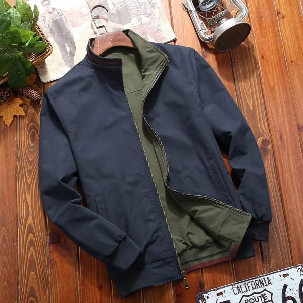 Men Fashion Casual Coats Sportswear Bomber Jacket For Winter and Monsoon Season Waterproof Jacket - Image 4