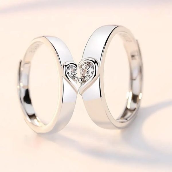 Adjustable Couple Rings For Lovers For Gift,Proposal,Annivarsary Ring - Image 5