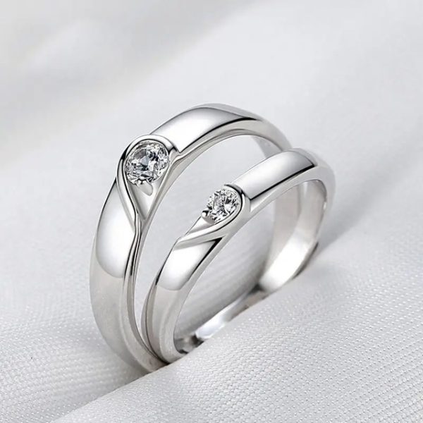 Adjustable Couple Rings For Lovers For Gift,Proposal,Annivarsary Ring - Image 4